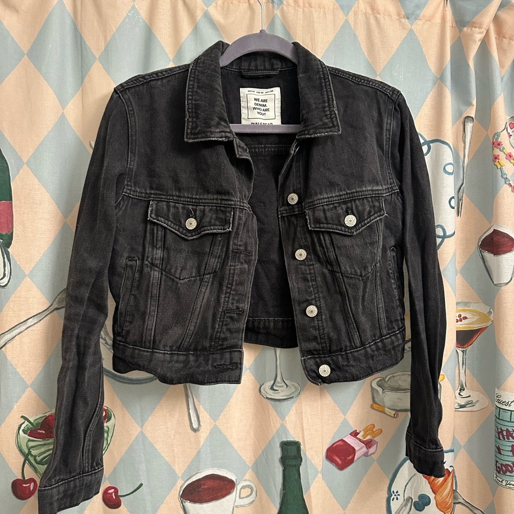 Cropped Denim Jean Jacket
